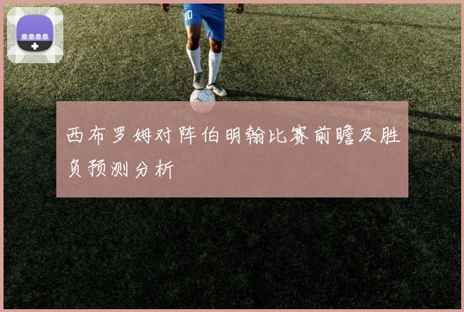 西布罗姆对阵伯明翰比赛前瞻及胜负预测分析
